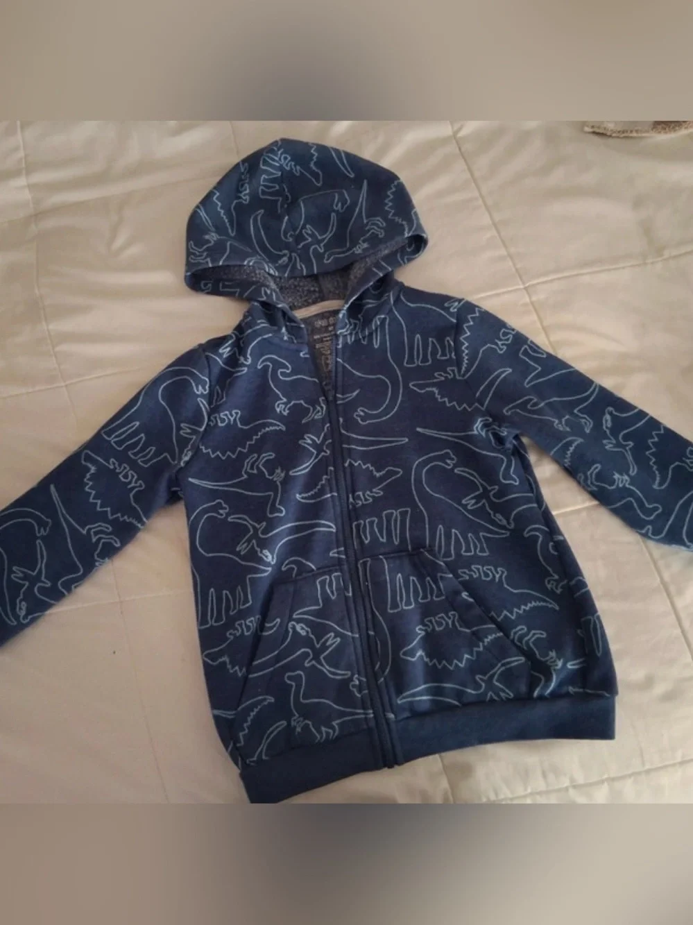 OshKosh B'gosh Navy Blue Dinosaur Zip Hoodie